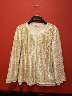 Sequin open front Jacket
